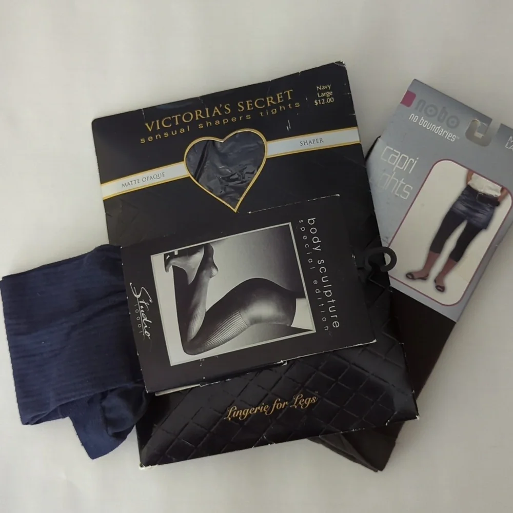 Bundle of NEW tights Victoria's Secret plus 2 Large